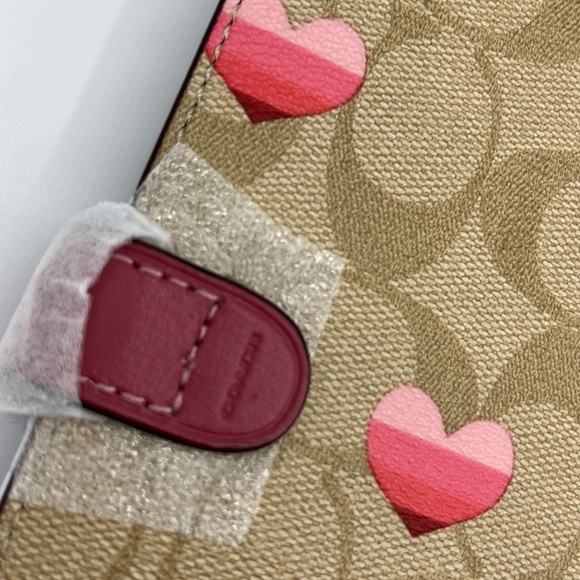 Coach Striped Heart Leather Notebook - Picture 5 of 10